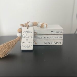 Inspirational Beaded Decor with Tassel